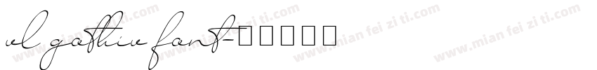 vl gothiv font字体转换